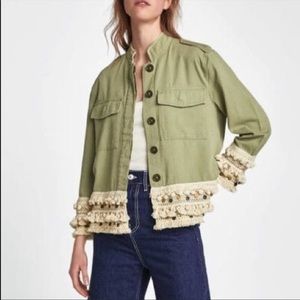 Zara green jacket